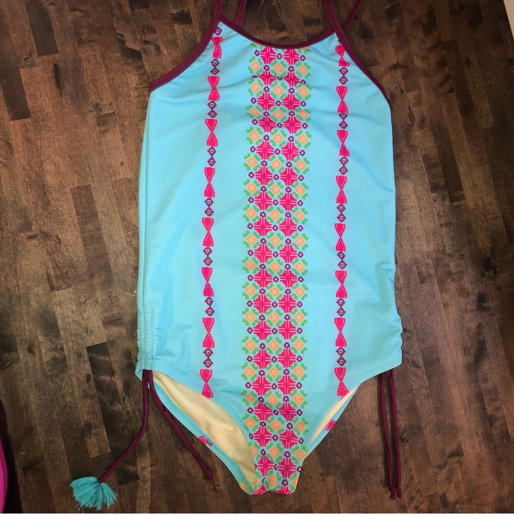Pink Chicken girls size 12 swimsuit